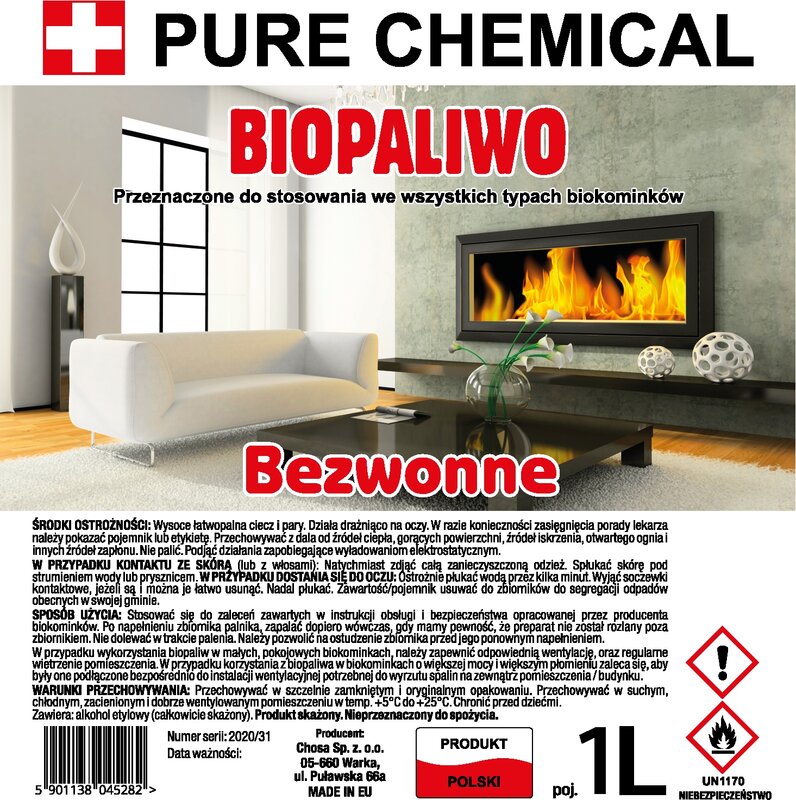 Biopaliwo do biokominka ATEST bioetanol 7L (7x1l) - obrazek 3