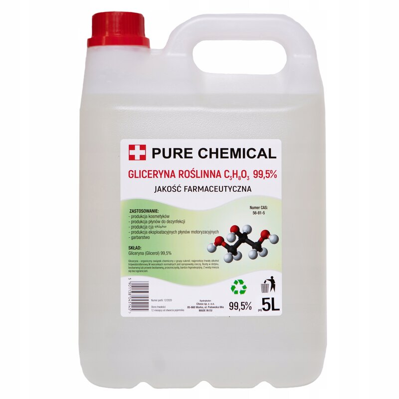 Glikol propylenowy 5l + Gliceryna roślina 5l ~12kg - obrazek 3