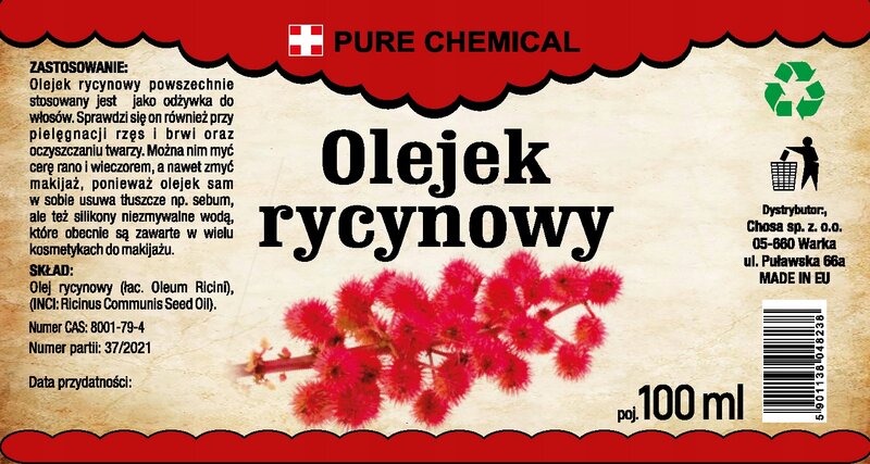 OLEJ RYCYNOWY NATURALNY OLEJEK DO WŁOSÓW 100ml - obrazek 3
