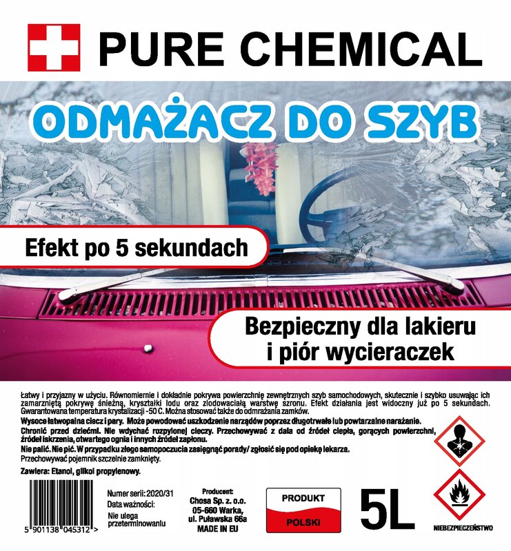 ODMRAŻACZ DO SZYB MOCNY 5L + 1L W SPRAYU - obrazek 3