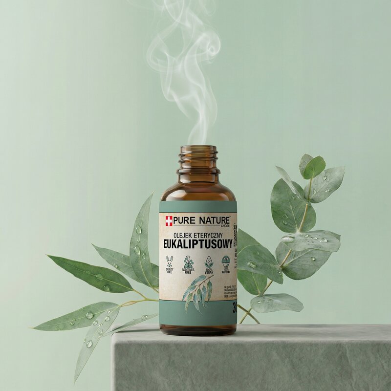 OLEJEK EUKALIPTUSOWY NATURALNY OLEJEK ETERYCZNY EUKALIPTUS 2x 100ml - obrazek 5
