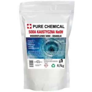 SODA KAUSTYCZNA DO RUR WODOROTLENEK SODU 0,5KG